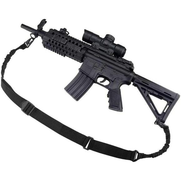 Tactical Rifle Sling 2 Point Gun Shoulder Strap Adjustable Two Points Sling - Picture 5 of 6